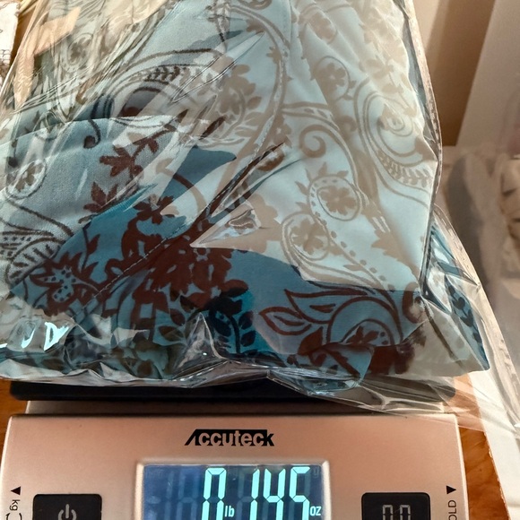 Woman Within Teal and Black Floral‎ Paisley Tunic Size 5X, EUC - Picture 10 of 10